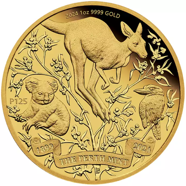 125. rocznica mennicy Perth Mint 1 uncja 2024 Proof - złota moneta