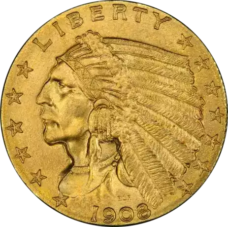 2,5 Dolara Indian Head - złota moneta