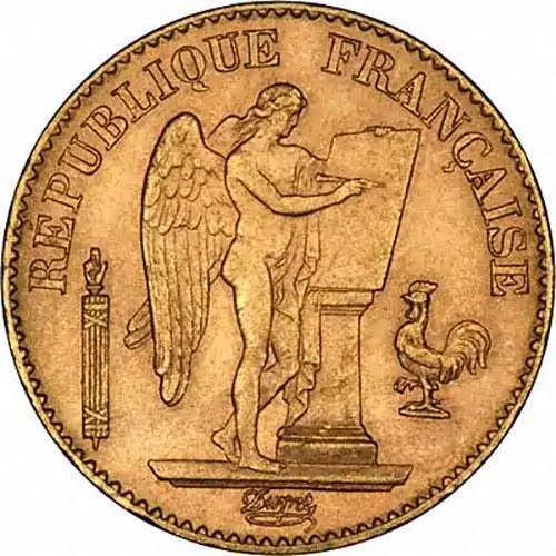 20 Franków Francuskich Anioł - złota moneta