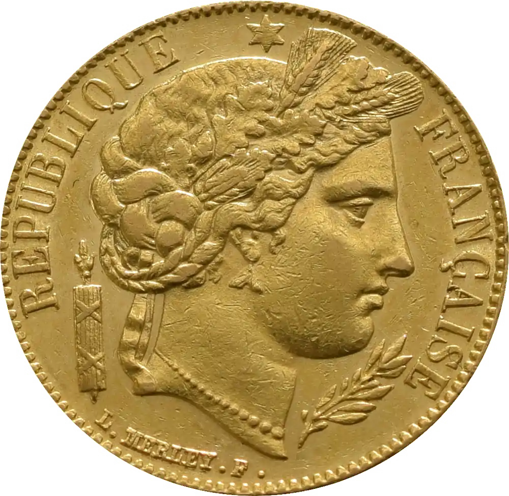20 Franków Francuskich - złota moneta