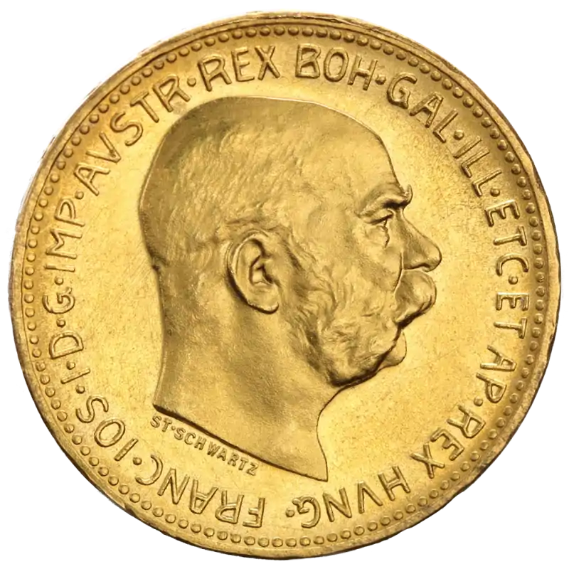 20 Koron Austriackich Franciszek Józef I - złota moneta