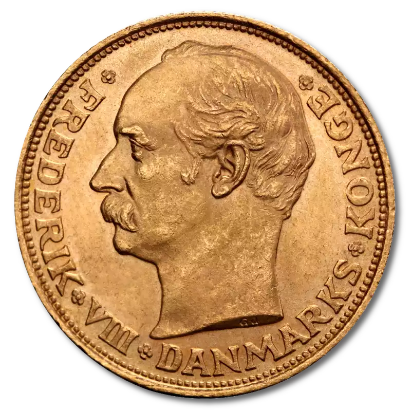 20 Koron Duńskich Fryderyk VIII - złota moneta
