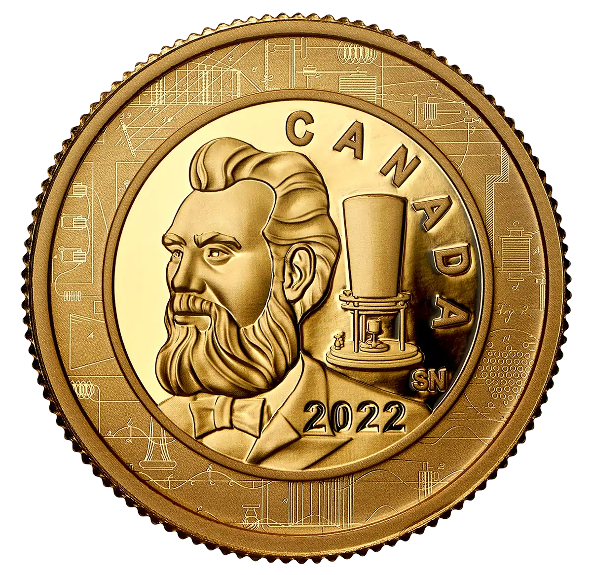 Alexander Graham Bell: Great Inventor 2022 Proof - złota moneta