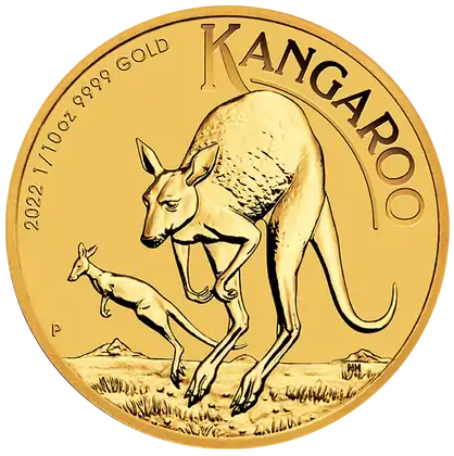 Australijski Kangur 1/10 uncji 2022 - złota moneta