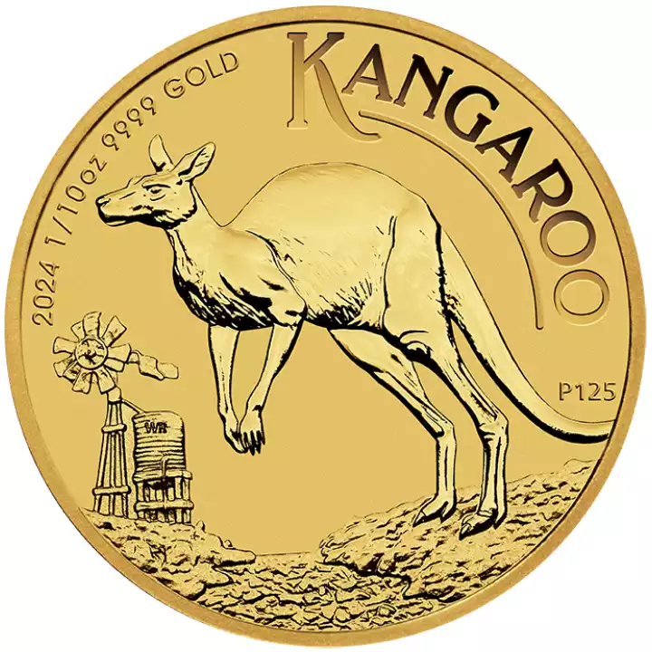 Australijski Kangur 1/10 uncji 2024 - złota moneta