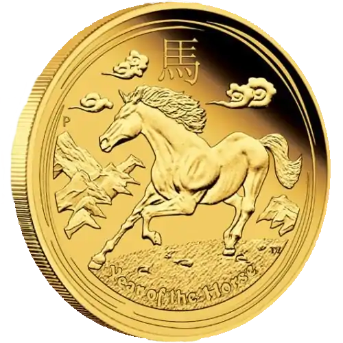 Australijski Lunar – Rok Konia 2014 1 uncja - złota moneta