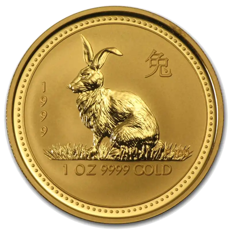 Australijski Lunar – Rok Królika 1999 1 uncja - złota moneta