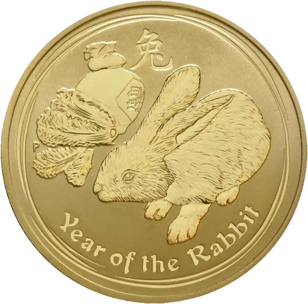 Australijski Lunar – Rok Królika 2011 1 uncja - złota moneta