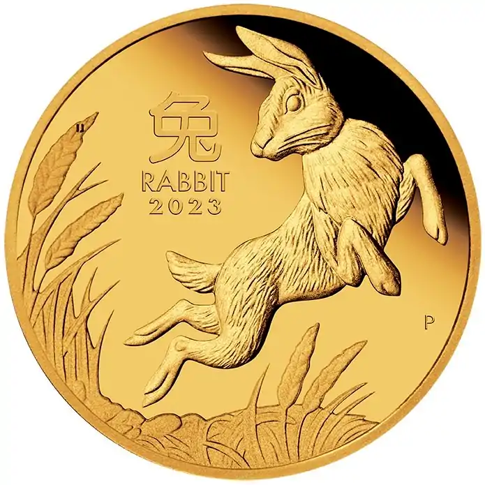 Australijski Lunar – Rok Królika 2023 1/10 uncji - złota moneta