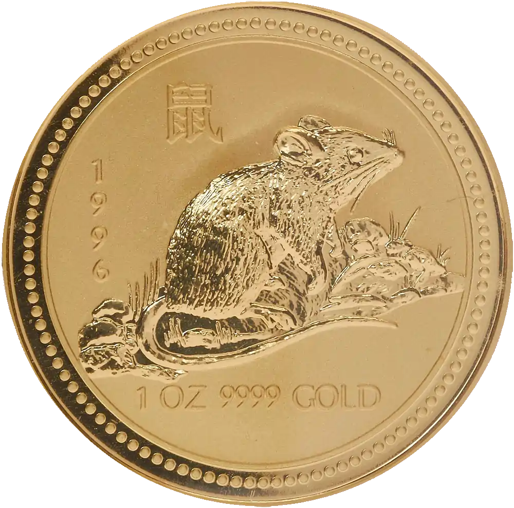 Australijski Lunar – Rok Myszy 1996 1 uncja - złota moneta