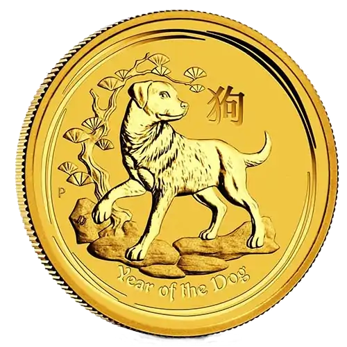 Australijski Lunar – Rok Psa 2018 1 uncja - złota moneta