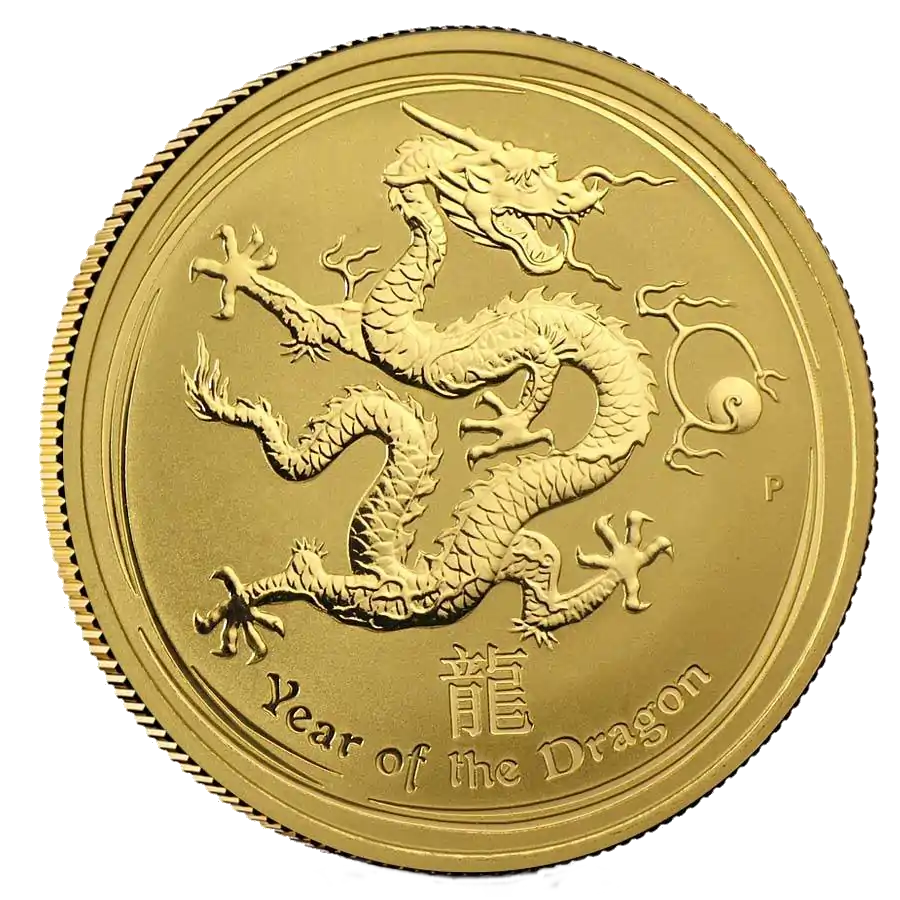 Australijski Lunar – Rok Smoka 2012 1 uncja - złota moneta