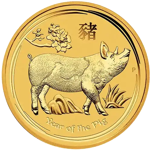 Australijski Lunar – Rok Świni 2019 1 uncja - złota moneta
