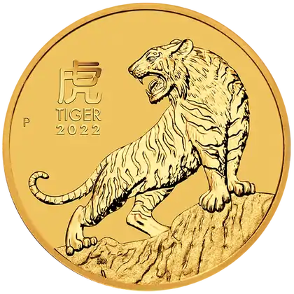 Australijski Lunar – Rok Tygrysa 2022 1/20 uncji - złota moneta