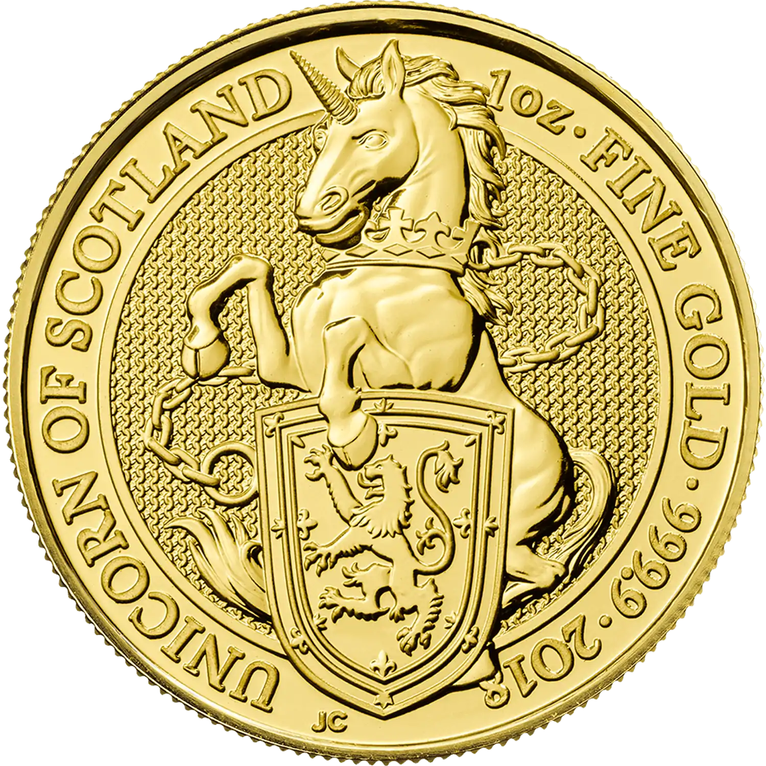 Bestie Królowej 2018: Szkocki Jednorożec 1 uncja - złota moneta