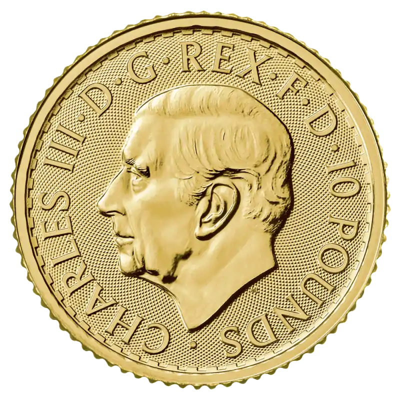 Britannia 1/10 uncji 2023 Król Karol III - złota moneta
