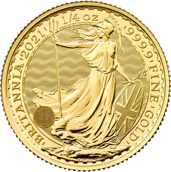 Britannia 1/4 uncji 2021 - złota moneta