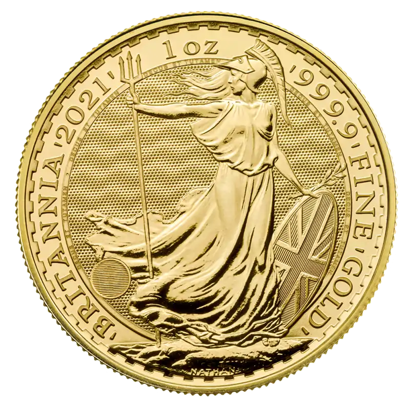 Britannia 1 uncja 2021 - złota moneta