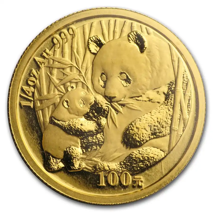 Chińska Panda 1/4 uncji 2005 - złota moneta