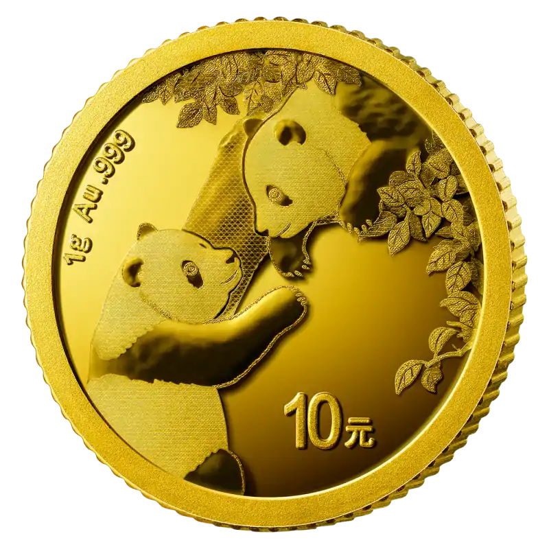 Chińska Panda 1 gram 2023 - złota moneta