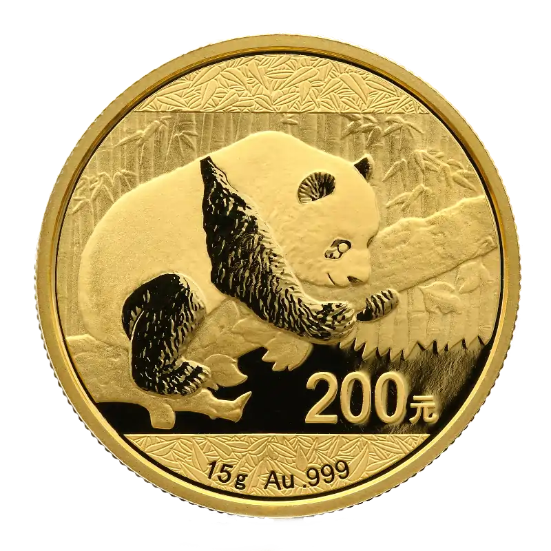 Chińska Panda 15 gramów 2016 - złota moneta