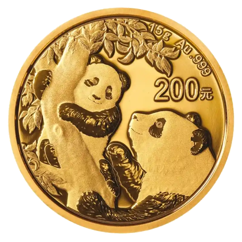 Chińska Panda 15 gramów - złota moneta