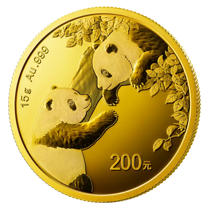 Chińska Panda 15 gramów 2023 - złota moneta