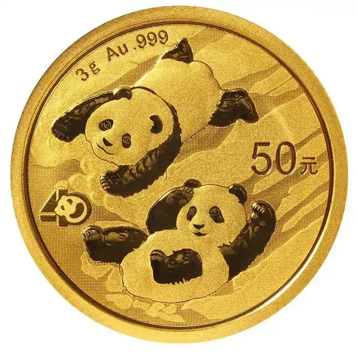 Chińska Panda 3 gramy - złota moneta
