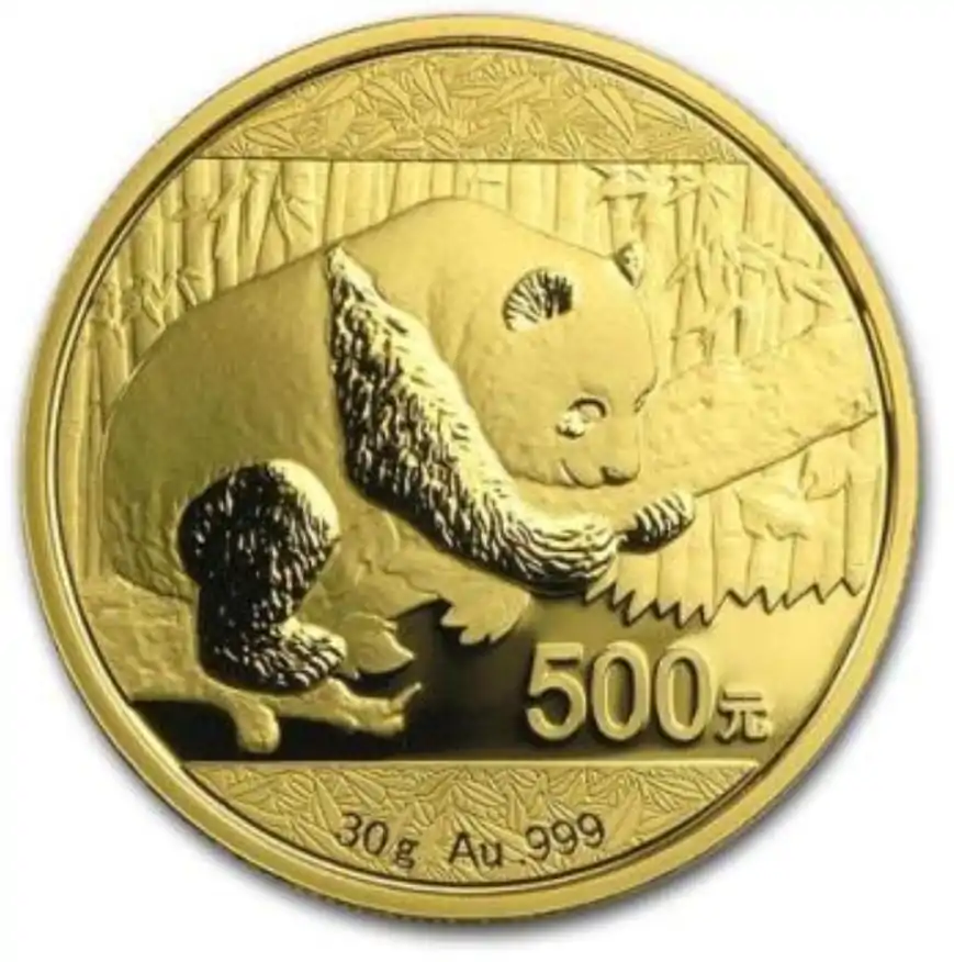 Chińska Panda 30 gramów 2016 - złota moneta