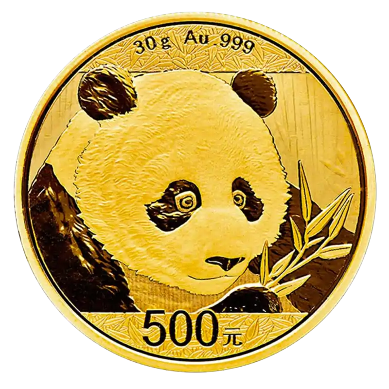 Chińska Panda 30 gramów 2018 - złota moneta