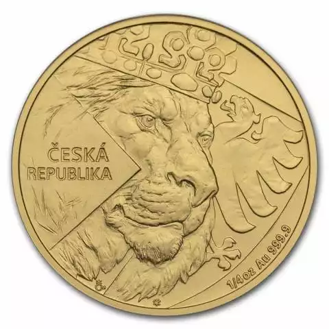Czeski Lew 1/4 uncji 2024 - złota moneta