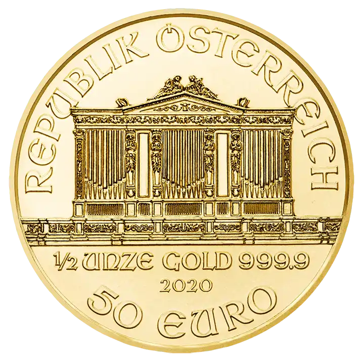 Filharmonicy Wiedeńscy zestaw 2 x 1/2 uncji - złota moneta
