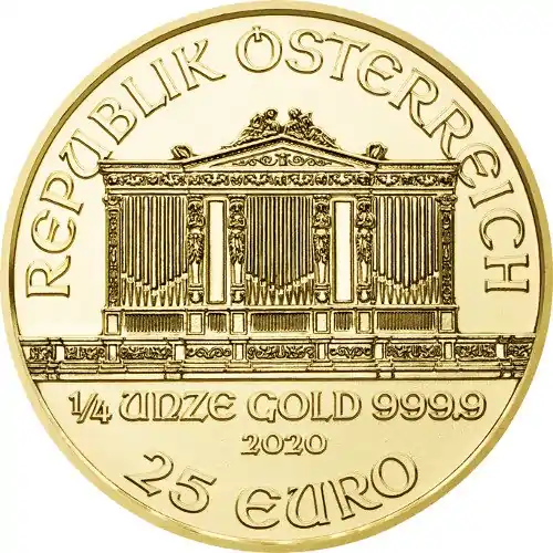 Filharmonicy Wiedeńscy 1/4 uncji 2020 - złota moneta