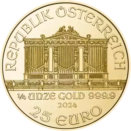 Filharmonicy Wiedeńscy 1/4 uncji 2024 - złota moneta