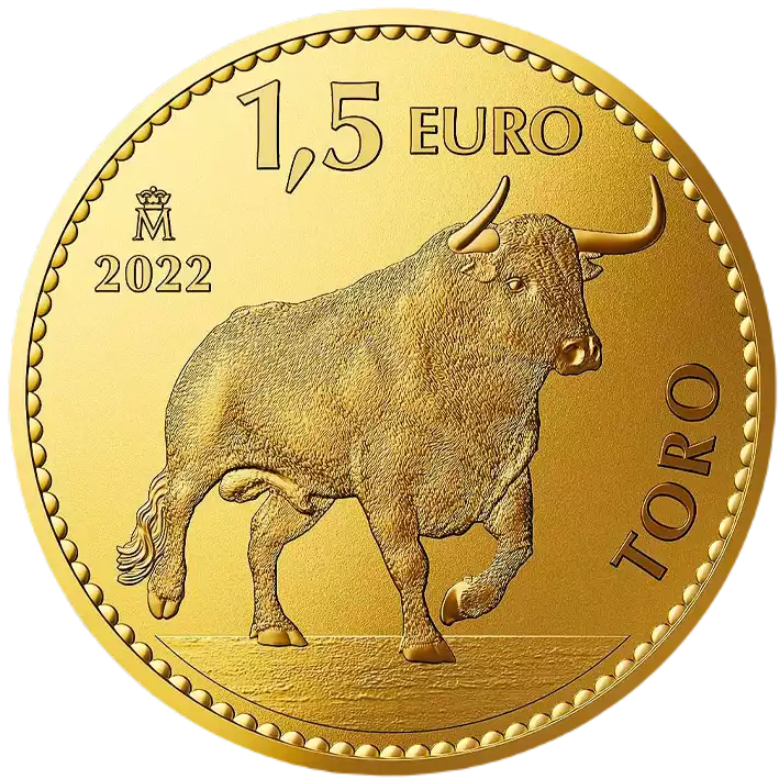 Hiszpański Byk 1 uncja 2022 Proof - złota moneta