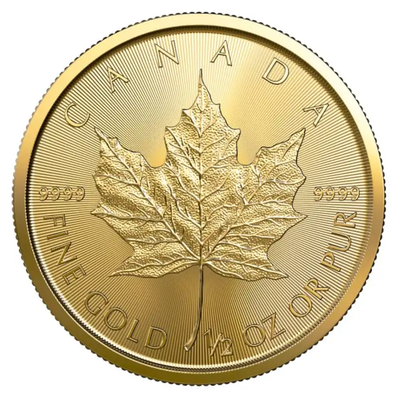 Kanadyjski Liść Klonowy 1/2 uncji 2023 - złota moneta