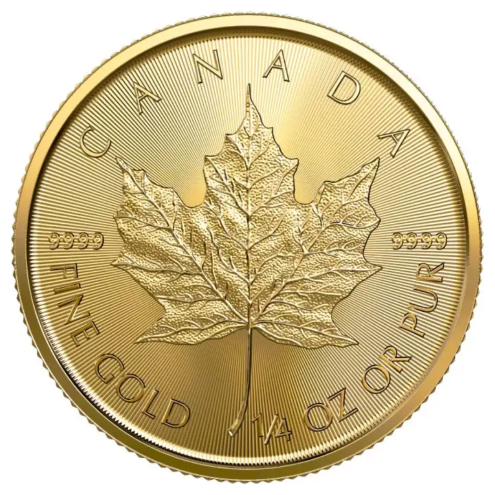 Kanadyjski Liść Klonowy 1/4 uncji 2023 - złota moneta