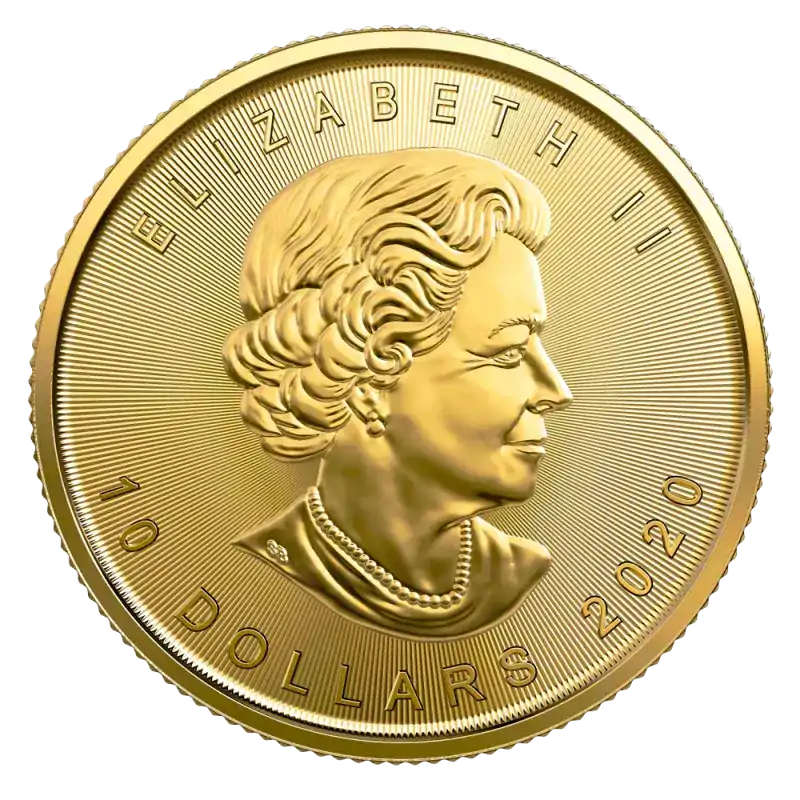 Kanadyjski Liść Klonowy 1/4 uncji - złota moneta