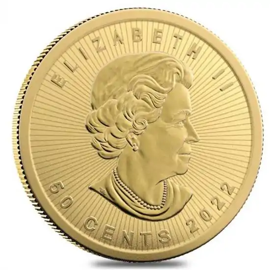 Kanadyjski Liść Klonowy 1 gram 2022 - złota moneta