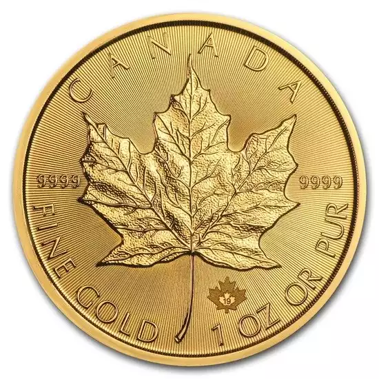 Kanadyjski Liść Klonowy 1 uncja 2019 - złota moneta