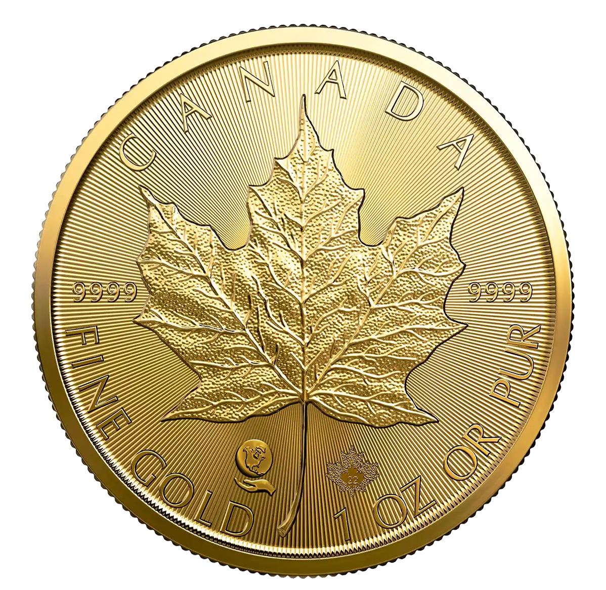 Kanadyjski Liść Klonowy 1 uncja 2022 Single Mine - złota moneta