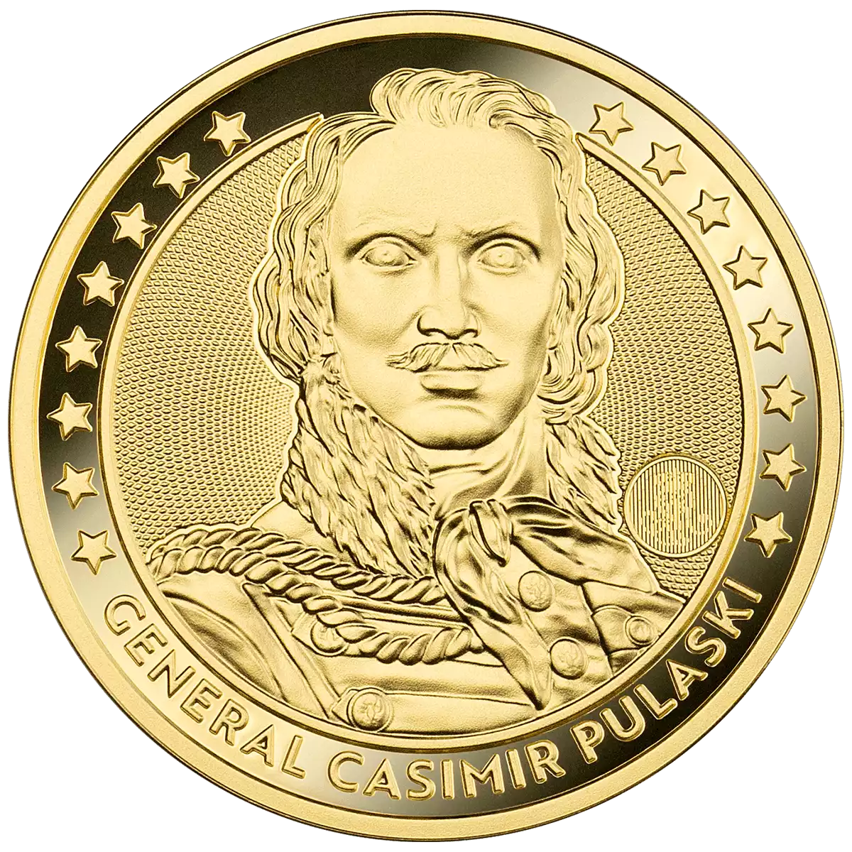 Kazimierz Pułaski: 10 Dukatów 1 uncja 2023 - złota moneta