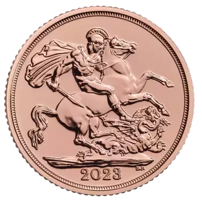Koronacja Jego Królewskiej Mości Króla Karola III Suweren 2023 - złota moneta