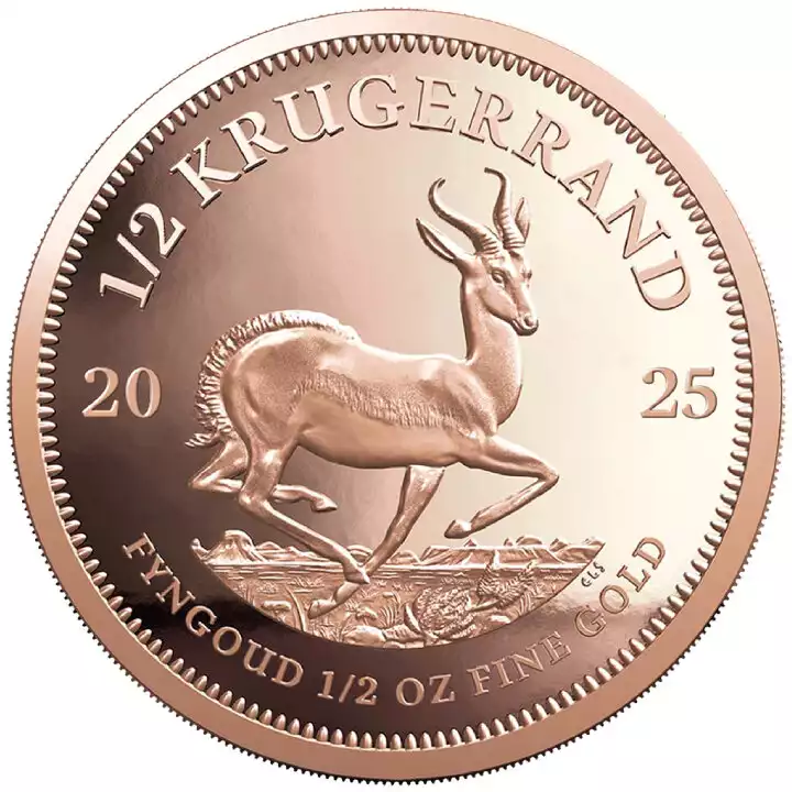 Krugerrand 1/2 uncji 2025 Proof - złota moneta