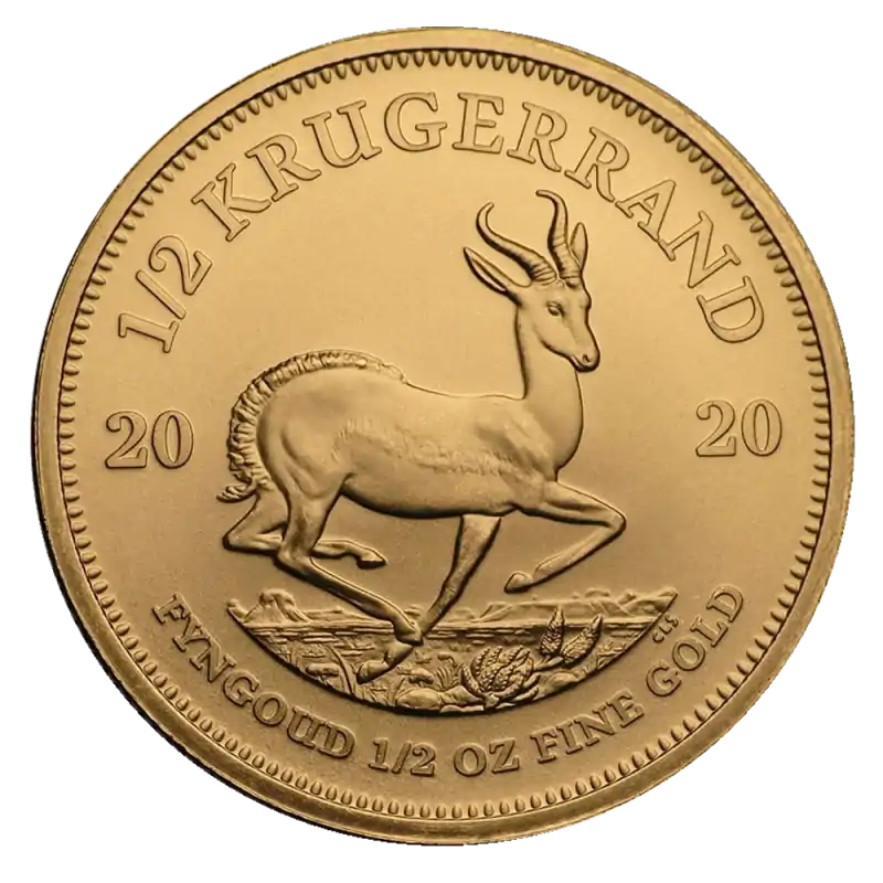 Krugerrand 1/2 uncji - złota moneta