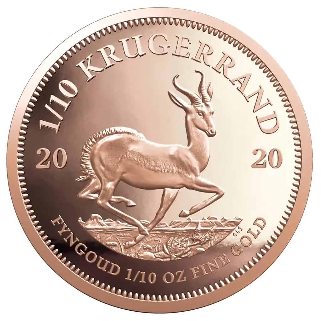 Krugerrand 1/10 uncji 2020 - złota moneta
