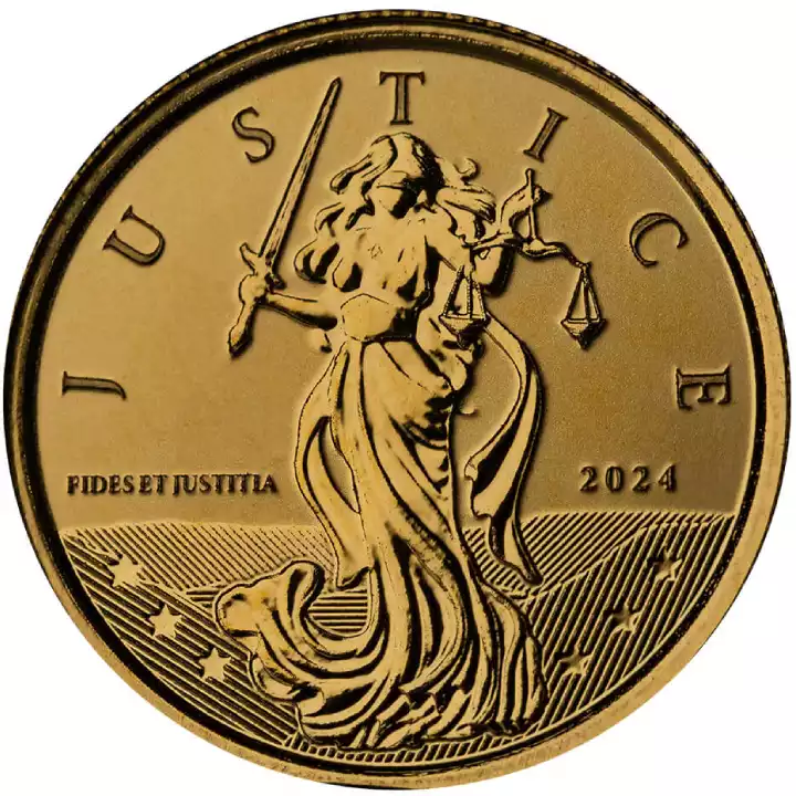 Lady Justice 1/10 uncji 2024 Proof - złota moneta