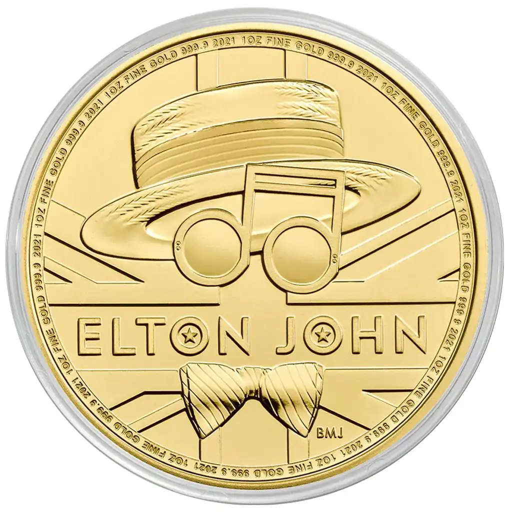 Legendy Muzyki: Elton John 1 uncja 2021 - złota moneta