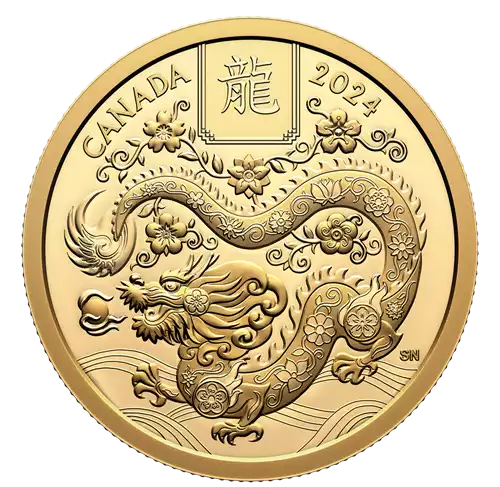 Lunar: Rok Smoka 2024 100 CAD Proof - złota moneta