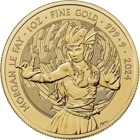Mity i Legendy: Morgan Le Fay 1 uncja 2024 - złota moneta